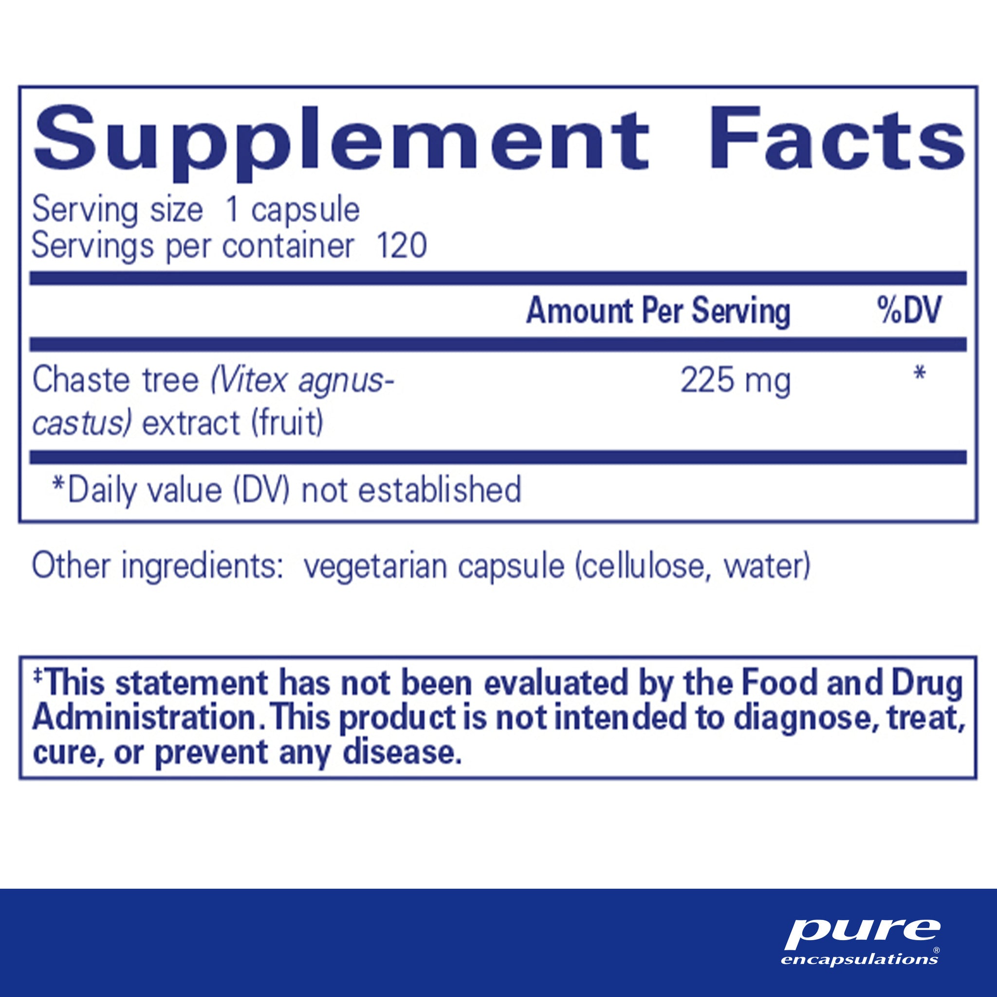Pure Encapsulations - Chaste tree (Vitex)